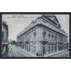 TEATRO COLON ANTIGUA TARJETA POSTAL